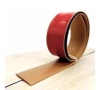 Bande de transition flexible en PVC de 5,1 cm de large pour sols plats, séparateur de porte pour sol stratifié, bande de protection des bords pour sol en planches en vinyle (marron clair, 12 m)