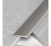 Bande de transition for plancher en T Bande de séparation plate for relier les joints de plancher aux seuils Garniture de seuil multifonctionnelle(Champagne,20mm L2.7m/9ft)