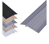 Bande de Transition for Sol en Aluminium, 90 x 10 cm Compense les Différences de Hauteur Barre de Seuil de Porte, Rampe d'Accès for Porte(Gray)