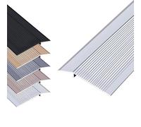 Bande de Transition for Sol en Aluminium, 90 x 10 cm Compense les Différences de Hauteur Barre de Seuil de Porte, Rampe d'Accès for Porte(Argent)