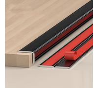 Bande de transition for sol, type autocollant Plaque de recouvrement for transition de sol, bordure, seuil d'écart Matériau PVC, résistant aux chocs(E,3 M_W-25MM)