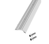 Bande de transition moquette-sol avec raccord à vis Séparateur de moquette et de carrelage intérieur Barre de bordure étroite en aluminium for la maison(Silver)