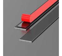 Bande de transition plate autocollante, moulures de finition，bandes de recouvrement for joints de sol dans les encadrements de portes de bureaux, d'hôtels et de maisons(Black,50mm/2in)