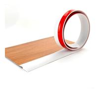 Bande de transition plate en PVC de 2 m pour protection des bords de sol stratifié, offrant une connexion fiable et sans couture entre différents types de sols (blanc)