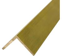 Bande de transition pour bordure de sol en laiton massif de 100 cm - Couverture de bord d'escalier et bande de seuil - Facile à installer - Protection de nez d'escalier pour vinyle, bois, carrelage