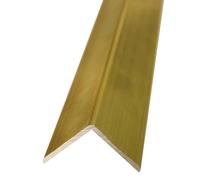 Bande de transition pour bordure de sol en laiton massif - Facile à installer - Protection de nez d'escalier pour vinyle, bois, carrelage - Couvre-bordure d'escalier et bande de seuil