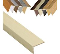 Bande de transition pour bordure d'escalier 152,4 x 101,6 cm - Grain de bois - Comble les espaces - Bandes décoratives - Profil en L - Protection de bord d'escalier, facile à couper à la taille