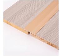 Bande de transition pour seuil de porte, Bande de seuil en stratifié plat aluminium, couverture d'écart Transition sol, multicolore, tailles multiples(Gold,4.5cm x 2.7m(90cm*3))