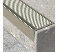 Bande de transition pour sol, Bande auto-adhésive de seuil d'alliage d'aluminium for des escaliers multicolores 753951 de planchers(Champagne)