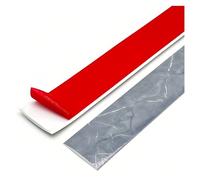 Bande de transition pour sol, Bande de transition autocollante en vinyle for seuil de sol, largeur 40 mm/50 mm/76 mm, 1 m(B,W-40MM)