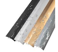 Bande de transition pour sol, Bande de transition de sol en aluminium, 4,2 cm x 90 cm, multicolore, hauteur de transition de 0,5 à 1,2 cm.(Grey)