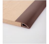 Bande de transition pour sol, Bande de transition de sol en PVC multicolore, 3.5cm x 2.0m, for tapis, seuil de porte, couverture de sol en bois, hauteur 10mm(Brown)