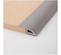 Bande de transition pour sol, Bande de transition de sol en PVC multicolore, 3.5cm x 2.0m, for tapis, seuil de porte, couverture de sol en bois, hauteur 10mm(Grey)