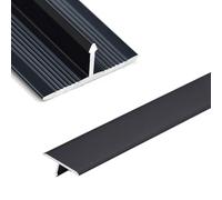 Bande de transition pour sol, La transition en aluminium de plancher dépouille les tailles multiples multicolores de 43mm(Silver,W4.3 x L135cm)