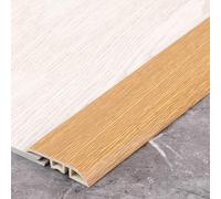 Bande de transition pour sol, Tapis multicolore en PVC et bordure de sol 90 cm x 4,5 cm x 0,3 cm for les espaces de 0,2 à 1 cm.(Dark Wood)