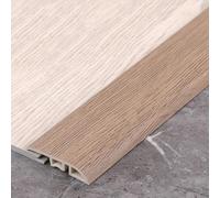 Bande de transition pour sol, Tapis multicolore en PVC et bordure de sol 90 cm x 4,5 cm x 0,3 cm for les espaces de 0,2 à 1 cm.(Light Brown)