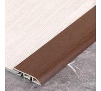 Bande de transition pour sol, Tapis multicolore en PVC et bordure de sol 90 cm x 4,5 cm x 0,3 cm for les espaces de 0,2 à 1 cm.(Dark Brown)