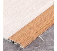 Bande de transition pour sol, Tapis multicolore en PVC et bordure de sol 90 cm x 4,5 cm x 0,3 cm for les espaces de 0,2 à 1 cm.(Dark Oak)