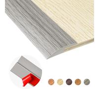 Bande de Transition pour tapis à carrelage, résistant à l'usure, couverture de seuil découpable, bande de séparation auto-adhésive en PVC pour porte, nouvelle collection 30 x 3 mm - Gris