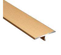 Bande de transition profilée en T - Bande de finition pour la transition du stratifié aux planches en vinyle pour une transition sans problème du carrelage au parquet - Solution durable et facile à