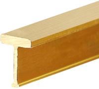 Bande de transition profilée en T pour sols plats, bande de transition en laiton massif avec surface brossée, bande de protection de seuil de 1 m de long (8 x 5 mm)