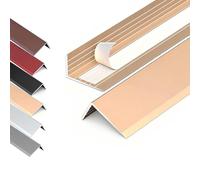 Bande de Transition Sol en Aluminium, Barre de Seuil de 90cm, Moulure de Bordure de Porte pour Sols Stratifiés, Vinyles ou Carrelages(Gold,14mm)