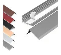 Bande de Transition Sol en Aluminium, Barre de Seuil de 90cm, Moulure de Bordure de Porte pour Sols Stratifiés, Vinyles ou Carrelages(Gray,20mm)