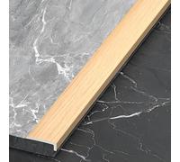 Bande De Transition Sol en L, Bande De Seuil en Aluminium, Plaque Métallique De 90 Cm, Bordure D'escalier, Motif Bois, 3 Pièces(Oak Color,3cm*2cm)