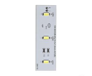 Bande d'éclairage intérieur LED SW-BX02B 49031078 compatible avec Candy pour réfrigérateurs Hoover - Module CC 2 broches 65 mm (1 pièce)