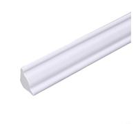 Bande décorative 3D Soft Line en PVC pour coin intérieur, améliore l'ambiance de l'espace de vie avec une garniture murale flexible et durable (blanc)