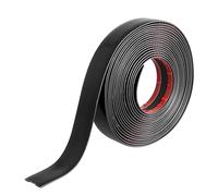 Bande décorative autocollante - 30 mm x 6 m - Chromé - Noir - Pour voiture, carrosserie, fenêtre, décoration extérieure (30 mm)