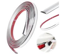 Bande décorative chromée autocollante universelle pour voiture, carrosserie, fenêtre, décoration extérieure - 6 mm x 5 m