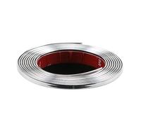 Bande décorative chromée de voiture - 5 m - Argenté - Autocollant universel - Pour carrosserie, fenêtre, décoration extérieure (10 mm)