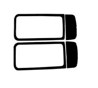 Bande Décorative Contrôle Central Pour BMW Pour Série 3 e90 2005-2012 Autocollants Décoratifs Pour Rétroviseur Intérieur Fibre Carbone Modifié Noir Piano(Piano black)