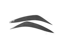 Bande Décorative Contrôle Central Pour Toyota Pour Corolla 2009 2010 2011 2012 2013 Autocollant De Garniture Sourcil Phare Extérieur Fibre Carbone(Black Carbon)