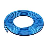 Bande décorative Flexible pour intérieur de Voiture, Moulages intérieurs, Bande de moulure pour Porte, Tableau de Bord, Grille d'aération, Volant, Ligne de décor (Bleu)