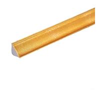 Bande décorative murale 3D en PVC souple - Moulure d'angle en PVC flexible pour murs intérieurs - Décoration autocollante pour salon, chambre à coucher, cuisine, salle de bain - Rouleau de 5 m - Doré