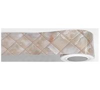 Bande décorative murale, Adhesive PVC Skirting Baseboard Sticker Marble Wood Grain Multiple Sizes(Ya10104,10x500cm)