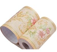 Bande décorative murale, PVC Self-Adhesive Skirting Board Trim Wallpaper 5m x 0.1m Multicolor(Ya11001)