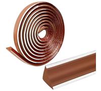 Bande décorative murale, Self-Adhesive Wall Inner Corner Trim, Quadrant Trim, Multicolor, 2/5m, Home Decoration(Brown Silver Edge,5m)