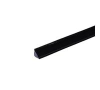 Bande décorative murale, Wall Trim Quadrant PVC Self-Adhesive Molding Soft Line Border Strip Multicolor 12x9mm 5M(Black)