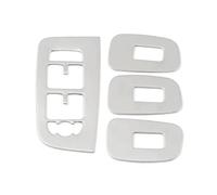 Bande Décorative Pour Volvo XC60 2018-2025 Interrupteur Verrouillage Vitre Voiture Couvercle Panneau Bouton Commutateur Lève-vitre Régulateur(Argent)