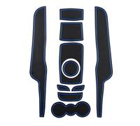 Bande Décorative Tapis Antidérapant En Silicone Pour Rainures Portière Voiture Pour Ford Pour Fiesta 2008-2015 Pour Berline Pour Hayon(Bleu)