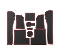 Bande Décorative Tapis Antidérapant Pour Rainures Portière Voiture En Silicone Pour VW Pour Golf 7 Pour MK7 2013-2019(Rouge)