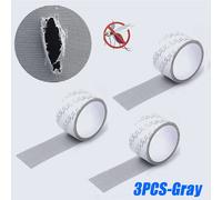 Bande D'écran De Fenêtre Anti-Moustique,Réparation D'écran,Rideau De Porte,Moustiquaire,Patch De Réparation De Trou,Bande D'écran Auto-Adhésive - Type 3pcs-Grey #A