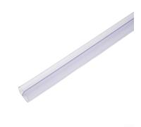 Bande déflecteur d'eau pour porte de douche, joint en PVC en forme de D pour portes en verre pour garder votre salle de bain propre et sèche (8 mm)