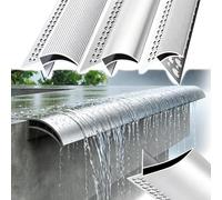 Bande D'égouttement En Aluminium, Garniture De Nez De Mur | Bande De Moulure De Bord D'avant-toit, For La Protection Des Murs Et Le Canal De Drainage(65mm)