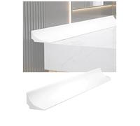 Bande d'égouttement souple for comptoir de salle de bain, bande d'étanchéité for bord d'évier, moulage étanche for vanité de cuisine et de bain, 1 pouce de largeur(2.5x1.5x500 centimeter)