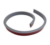 Bande d'escalade en silicone avec dos intégré pour une installation sûre sur les sols, adaptée pour les robots de balayage et les rampes de seuil (gris)