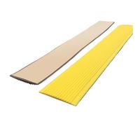 Bande d'escalier antidérapante en PVC colorée de 400CM, Bande de marches d'escalier Auto-adhésive Portable, Autocollant d'escalier, Protection des escaliers(Light Yellow)